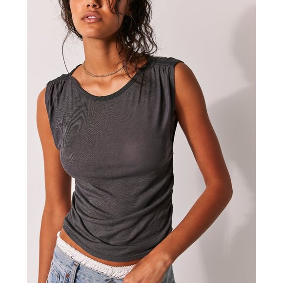 FREE PEOPLE Night We Met Tee / Vintage Grey - Picture 2 of 5